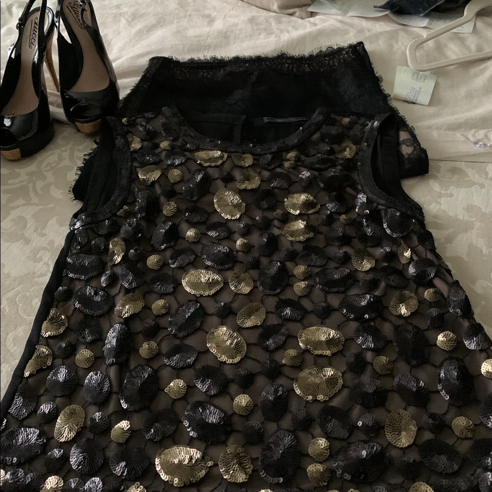Bcbg sequin top